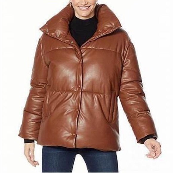 Avec les Files Faux Leather Puffer Saddle NWOT - Picture 7 of 7